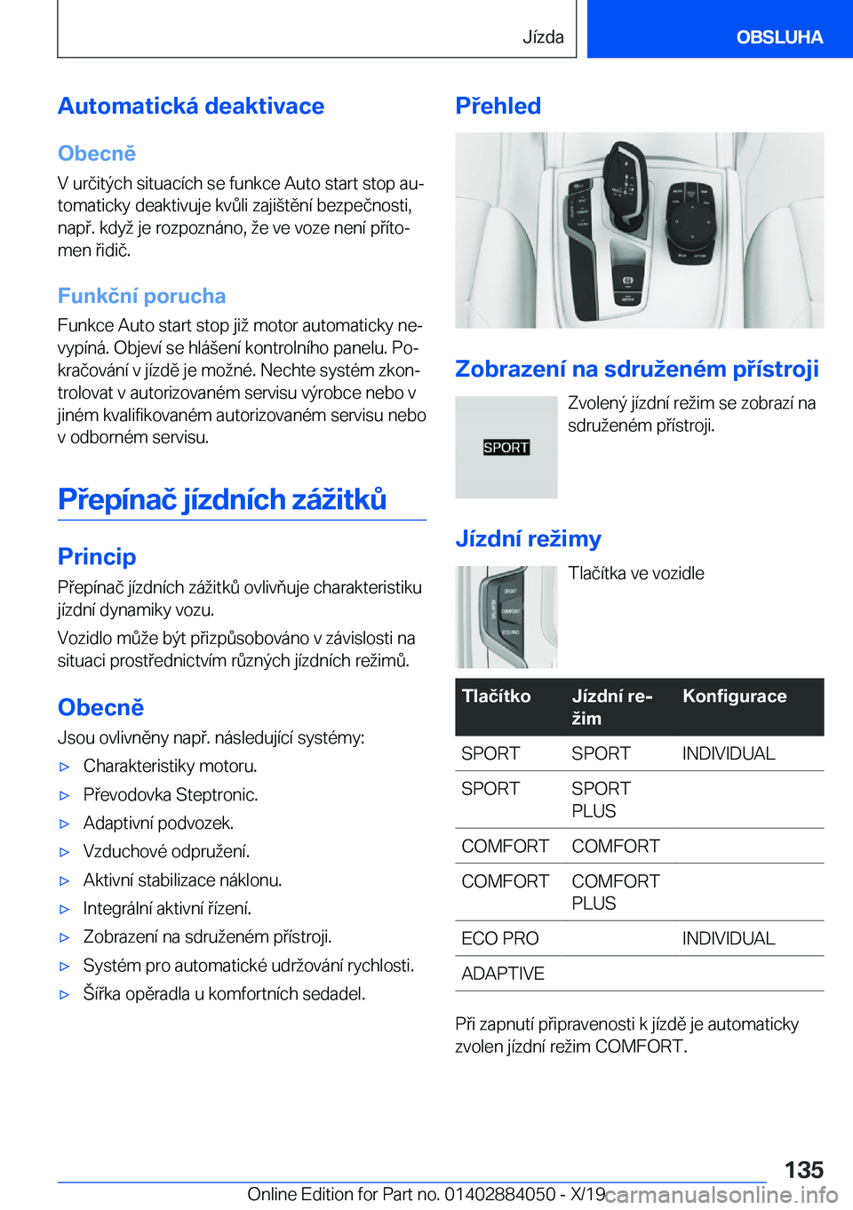 BMW 7 SERIES 2020  Návod na použití (in Czech) �A�u�t�o�m�a�t�i�c�k�