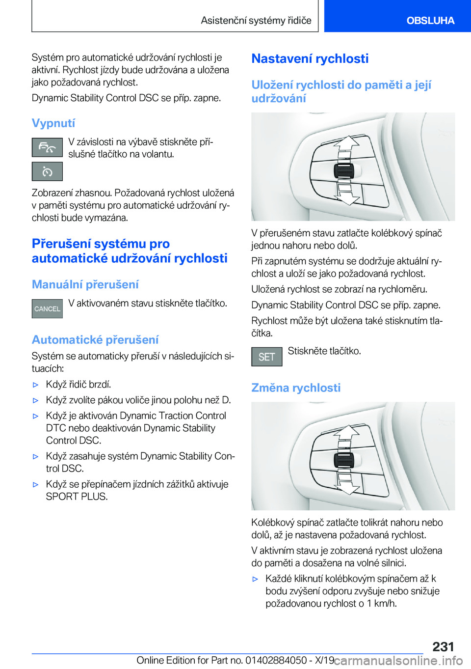 BMW 7 SERIES 2020  Návod na použití (in Czech) �S�y�s�t�