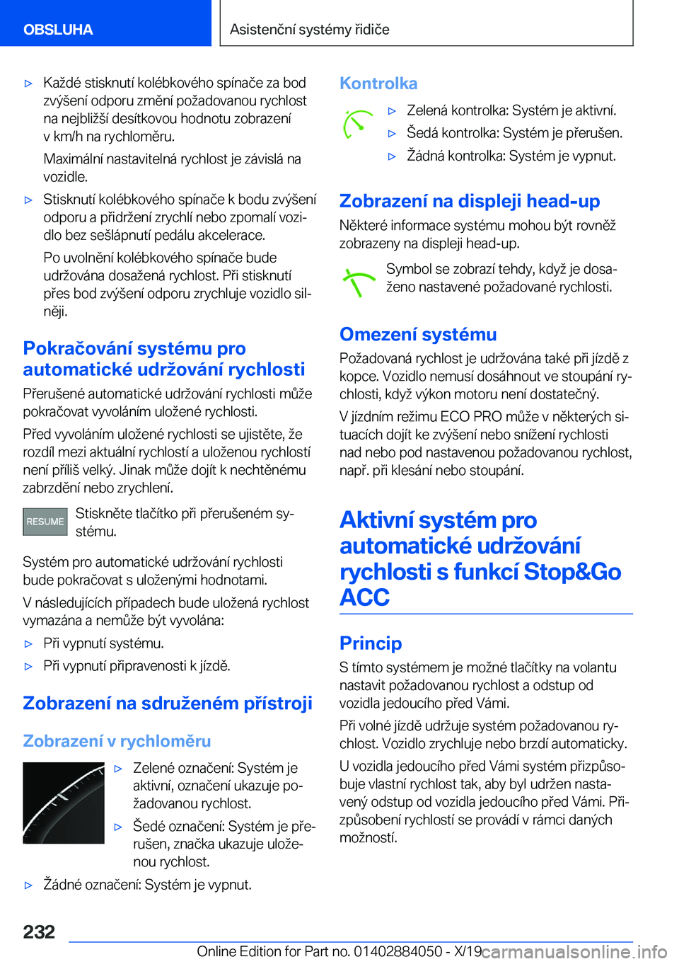 BMW 7 SERIES 2020  Návod na použití (in Czech) 'x�K�a�d�