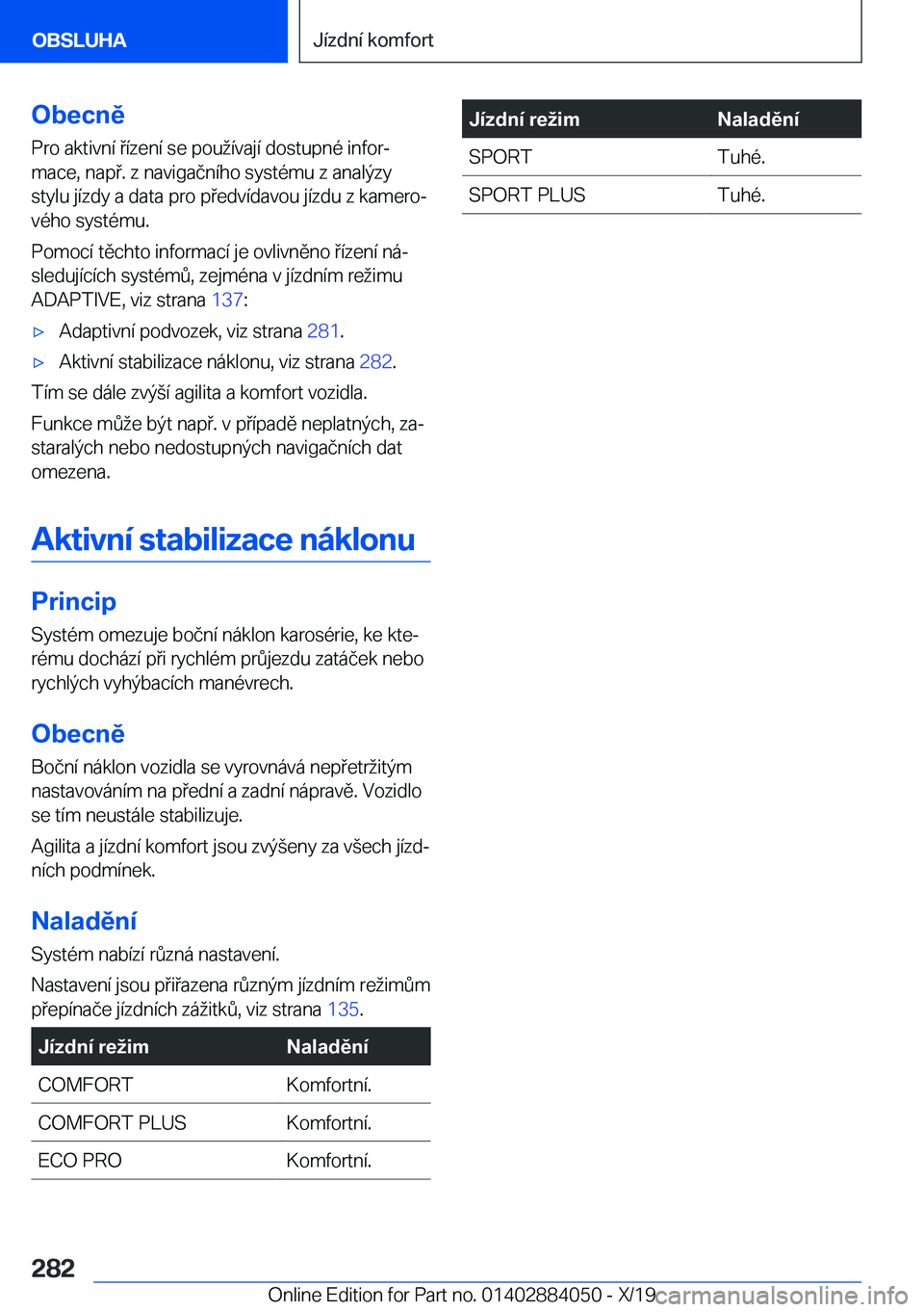 BMW 7 SERIES 2020  Návod na použití (in Czech) �O�b�e�c�n�ě�P�r�o��a�k�t�i�v�n�