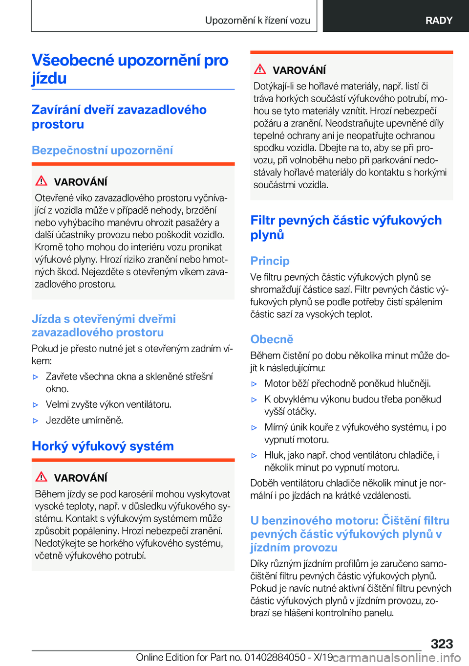 BMW 7 SERIES 2020  Návod na použití (in Czech) �V	�e�o�b�e�c�n�