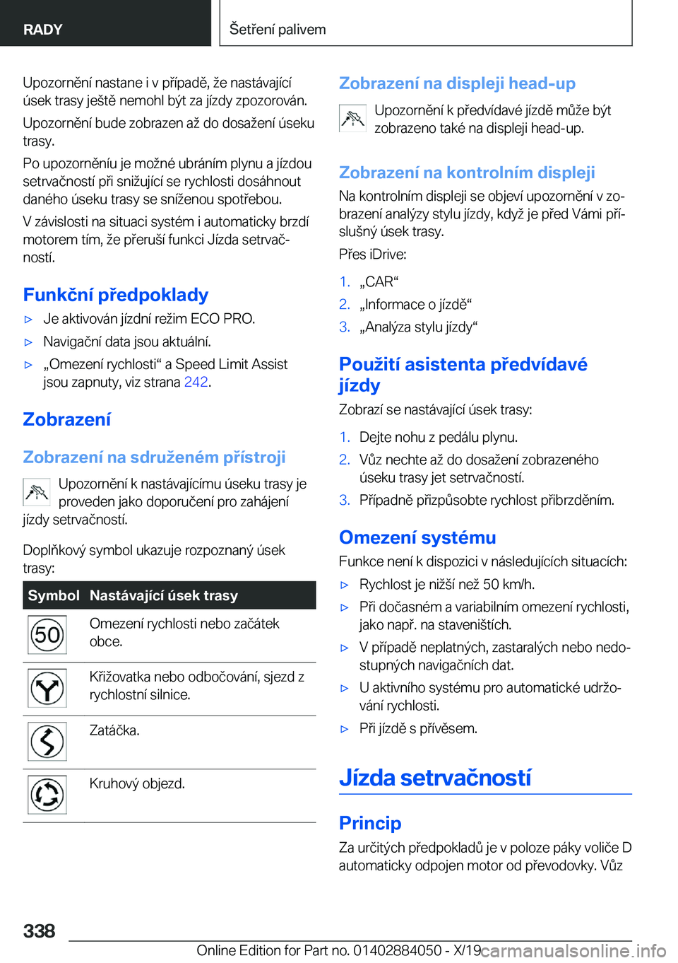 BMW 7 SERIES 2020  Návod na použití (in Czech) �U�p�o�z�o�r�n�