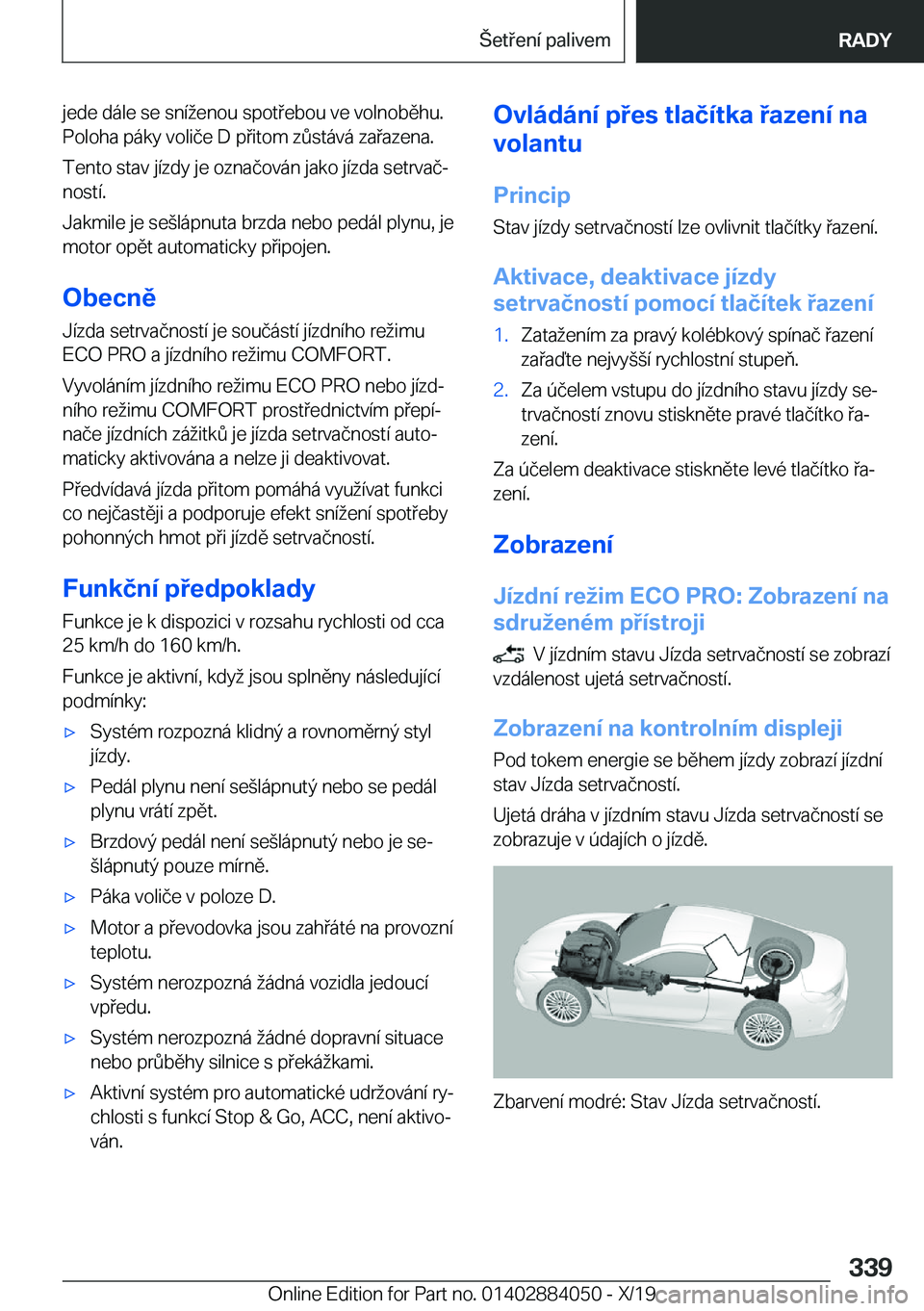 BMW 7 SERIES 2020  Návod na použití (in Czech) �j�e�d�e��d�