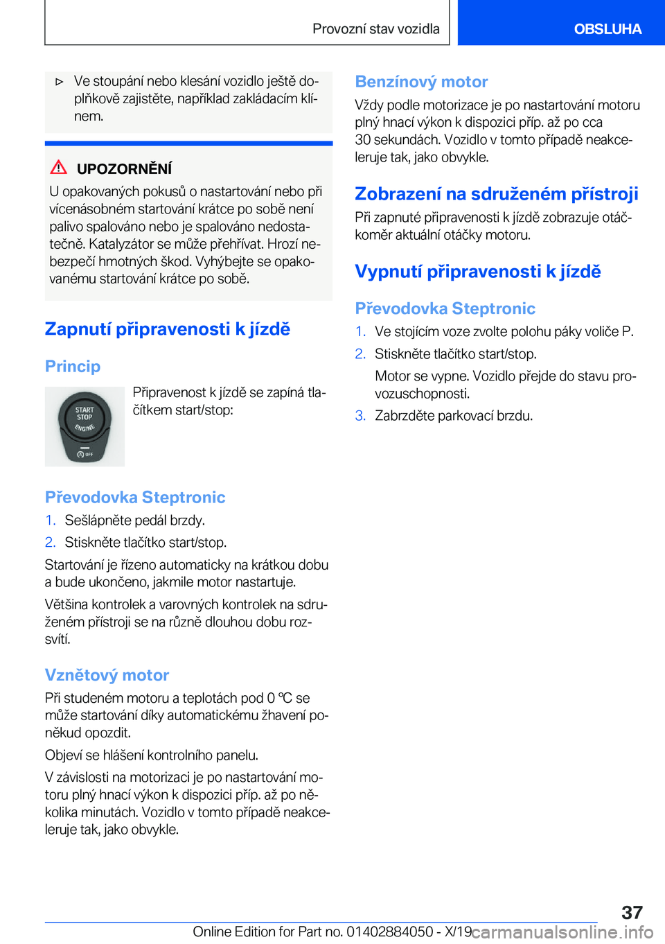 BMW 7 SERIES 2020  Návod na použití (in Czech) 'x�V�e��s�t�o�u�p�
