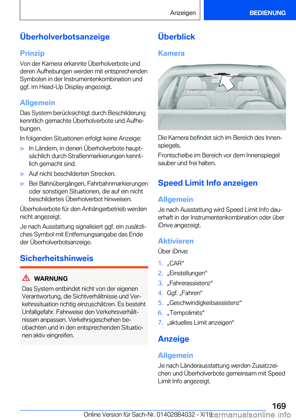 BMW 7 SERIES 2020  Betriebsanleitungen (in German) �