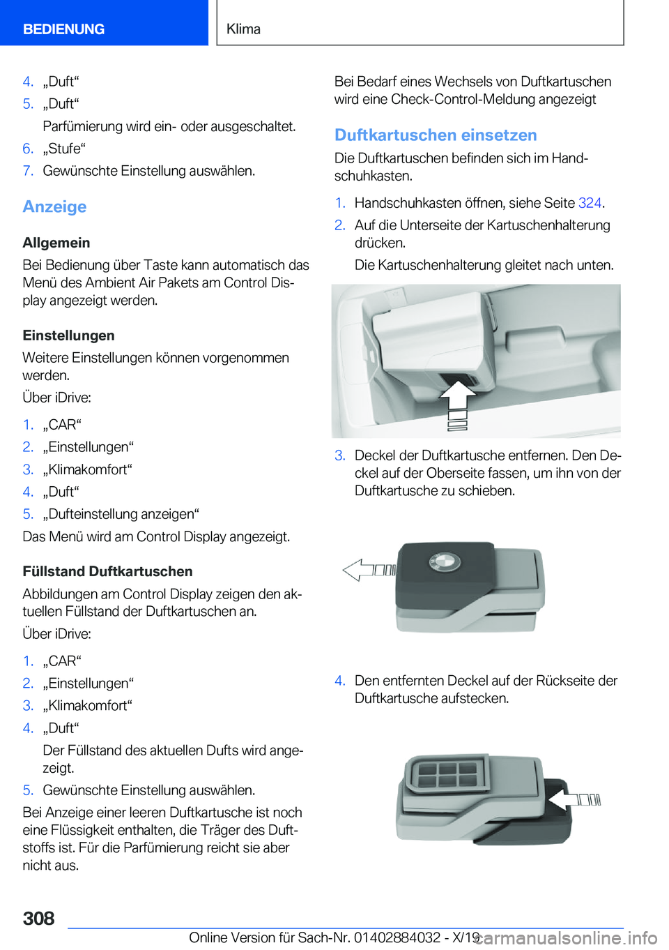 BMW 7 SERIES 2020  Betriebsanleitungen (in German) �4�.x�D�u�f�tv�5�.x�D�u�f�tv
�P�a�r�f�