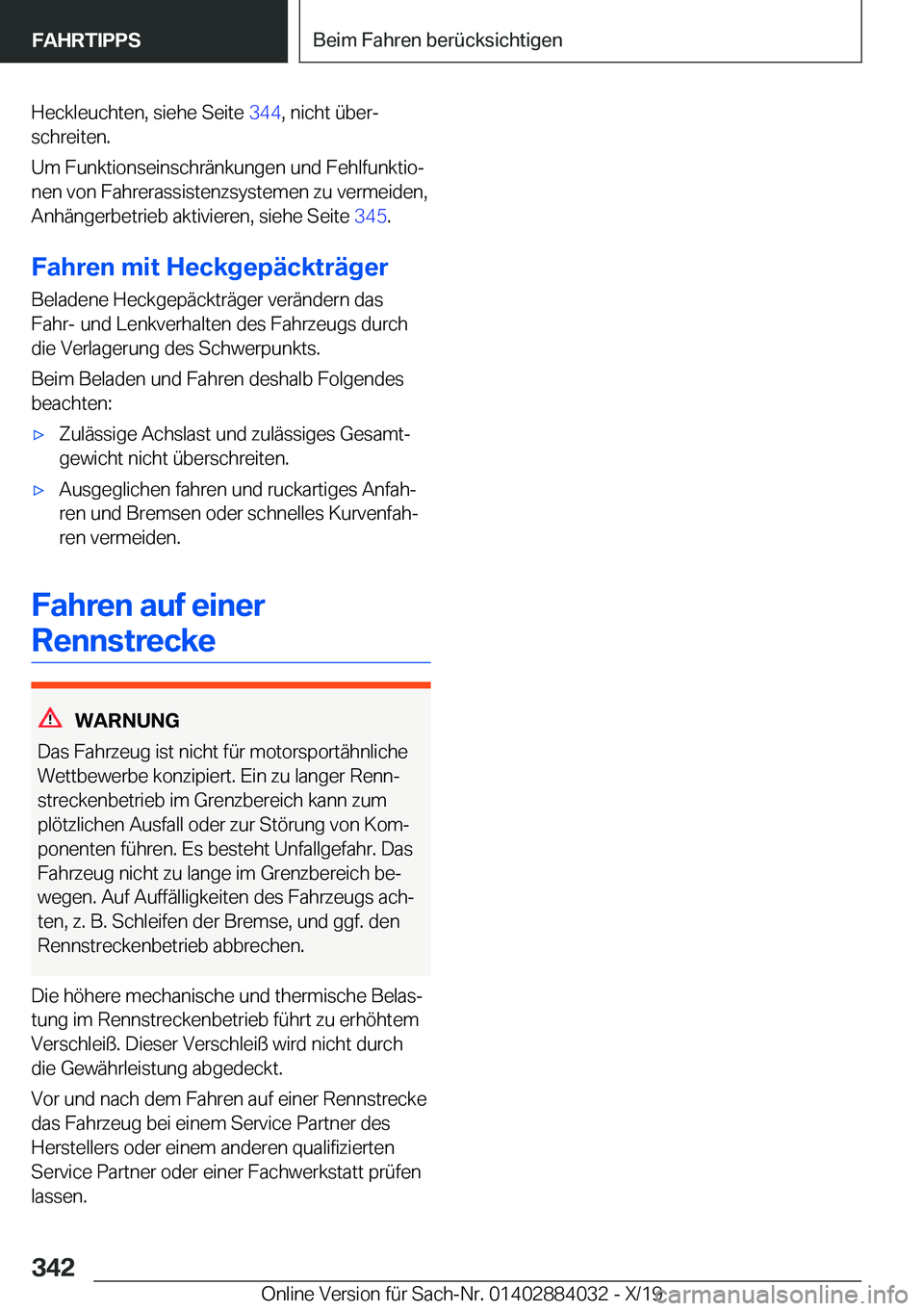 BMW 7 SERIES 2020  Betriebsanleitungen (in German) �H�e�c�k�l�e�u�c�h�t�e�n�,��s�i�e�h�e��S�e�i�t�e��3�4�4�,��n�i�c�h�t��
