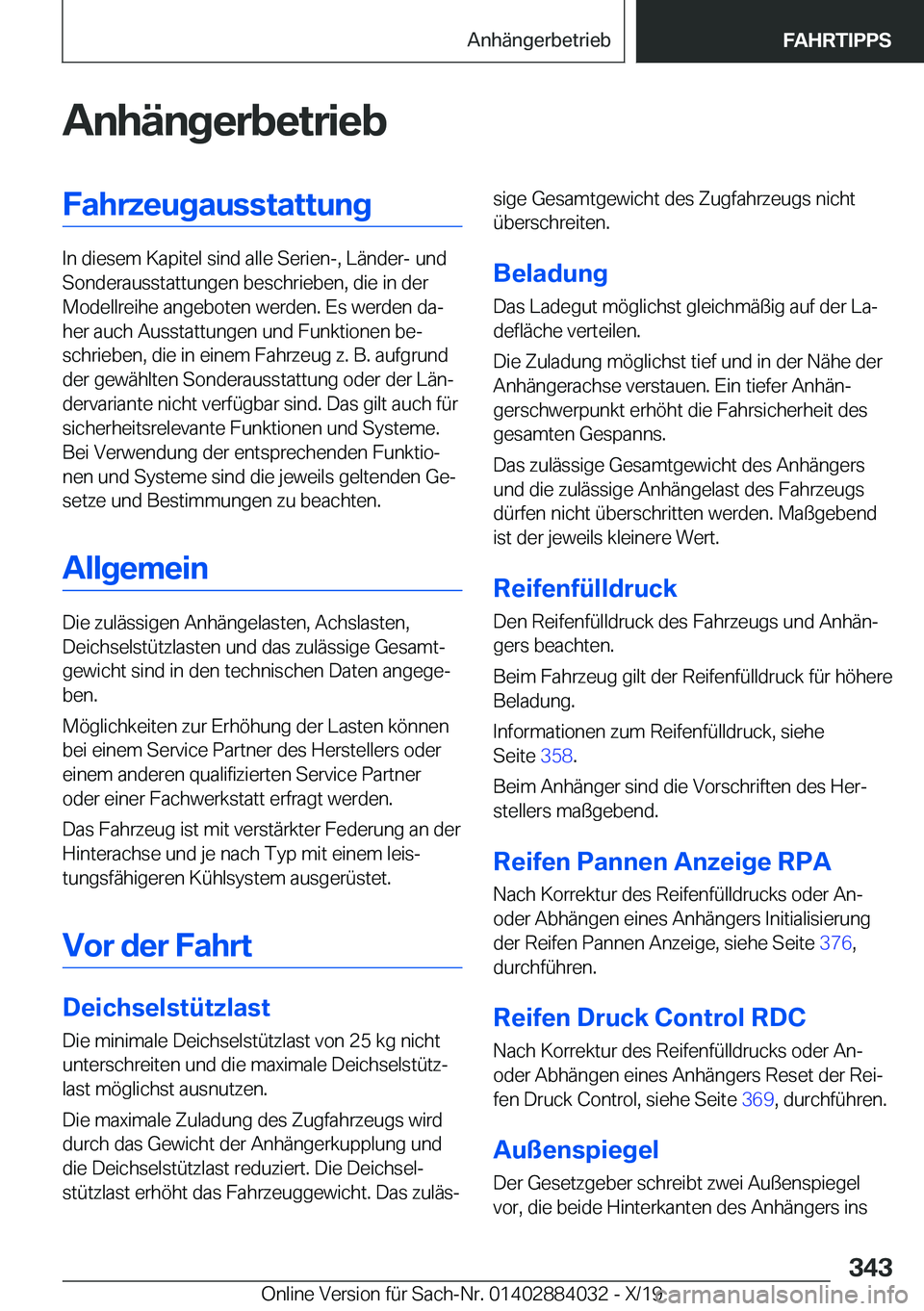 BMW 7 SERIES 2020  Betriebsanleitungen (in German) �A�n�h�