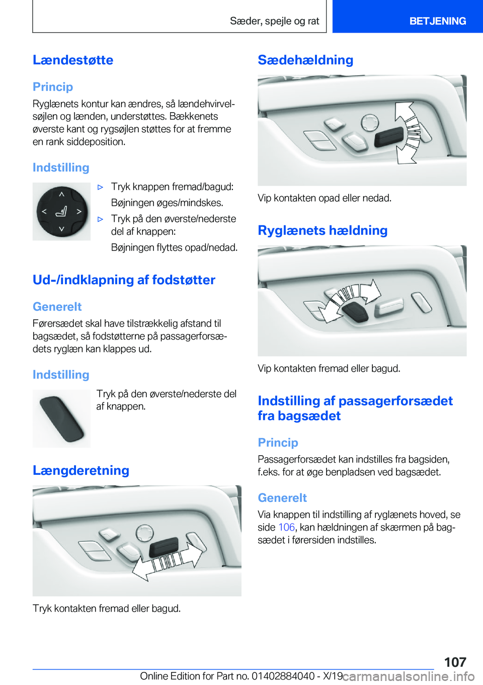 BMW 7 SERIES 2020  InstruktionsbØger (in Danish) �L�æ�n�d�e�s�t�
