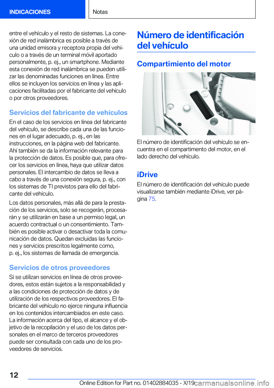 BMW 7 SERIES 2020  Manuales de Empleo (in Spanish) �e�n�t�r�e��e�l��v�e�h�