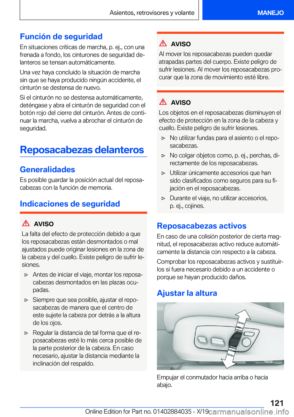 BMW 7 SERIES 2020  Manuales de Empleo (in Spanish) �F�u�n�c�i�