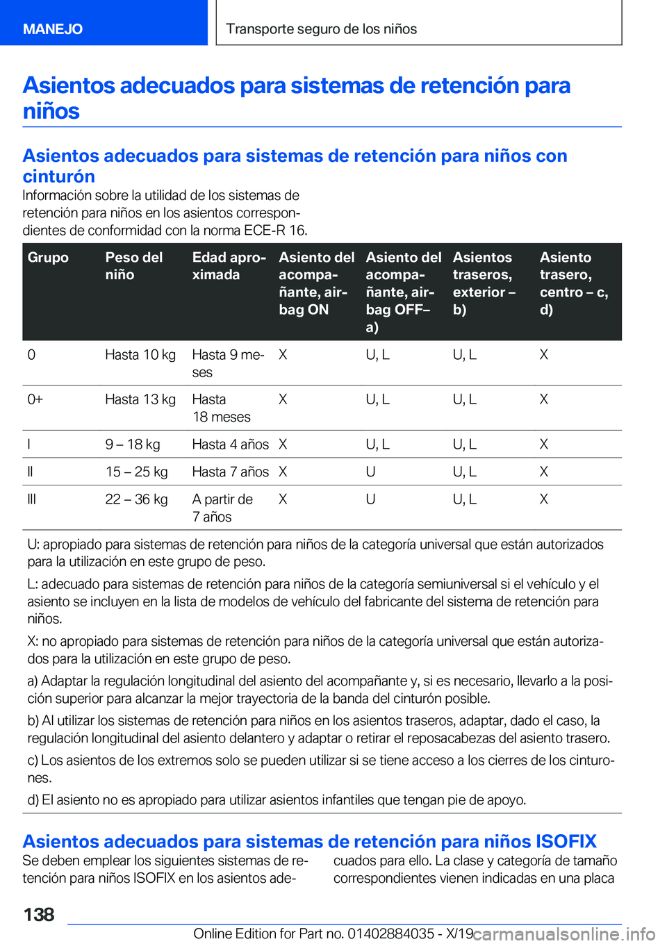 BMW 7 SERIES 2020  Manuales de Empleo (in Spanish) �A�s�i�e�n�t�o�s��a�d�e�c�u�a�d�o�s��p�a�r�a��s�i�s�t�e�m�a�s��d�e��r�e�t�e�n�c�i�
