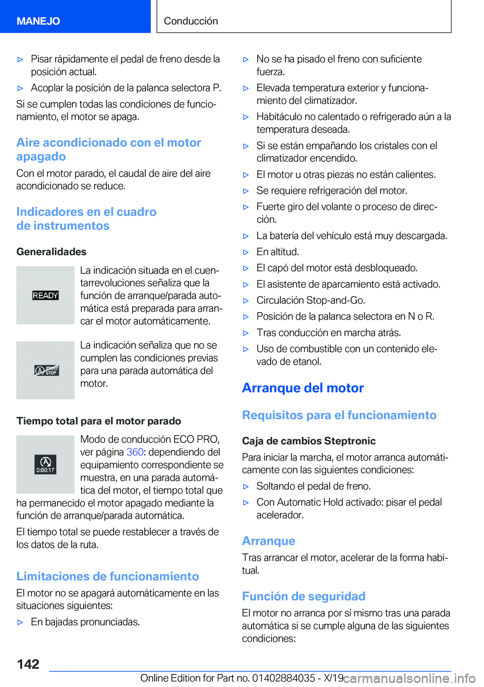 BMW 7 SERIES 2020  Manuales de Empleo (in Spanish) x�P�i�s�a�r��r�