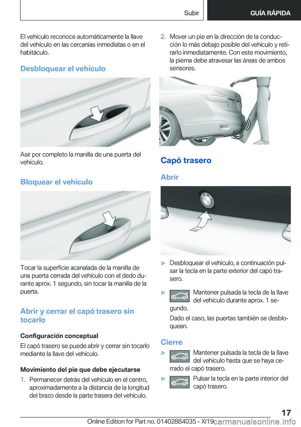 BMW 7 SERIES 2020  Manuales de Empleo (in Spanish) �E�l��v�e�h�