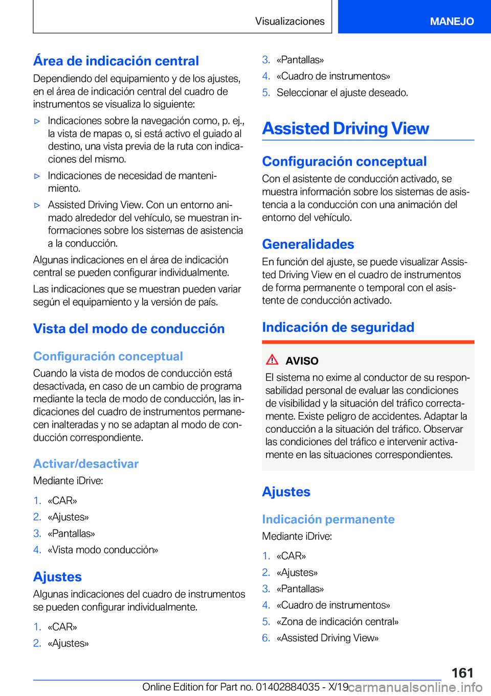 BMW 7 SERIES 2020  Manuales de Empleo (in Spanish) �