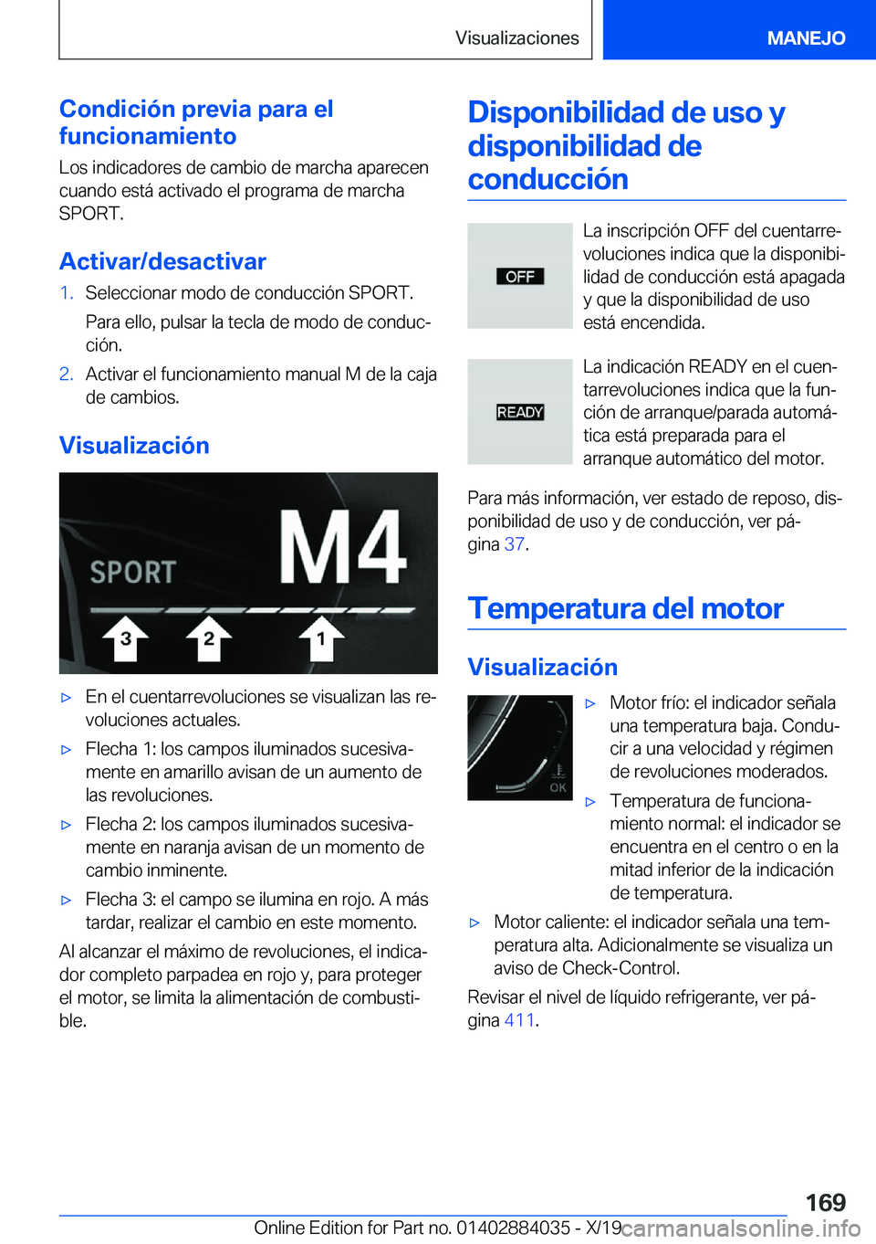 BMW 7 SERIES 2020  Manuales de Empleo (in Spanish) �C�o�n�d�i�c�i�