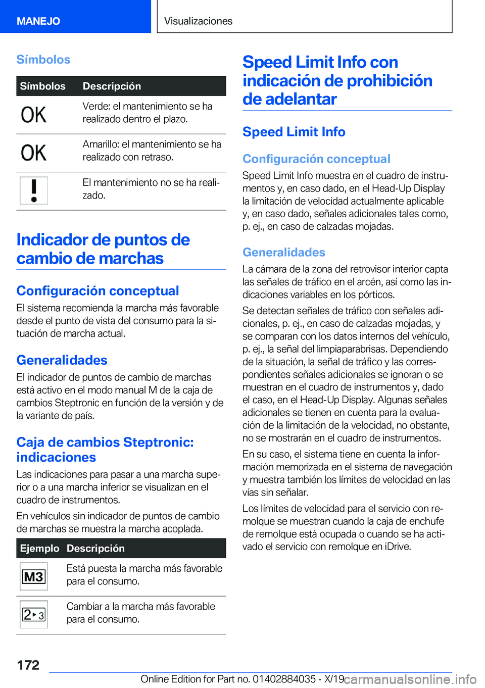 BMW 7 SERIES 2020  Manuales de Empleo (in Spanish) �S�