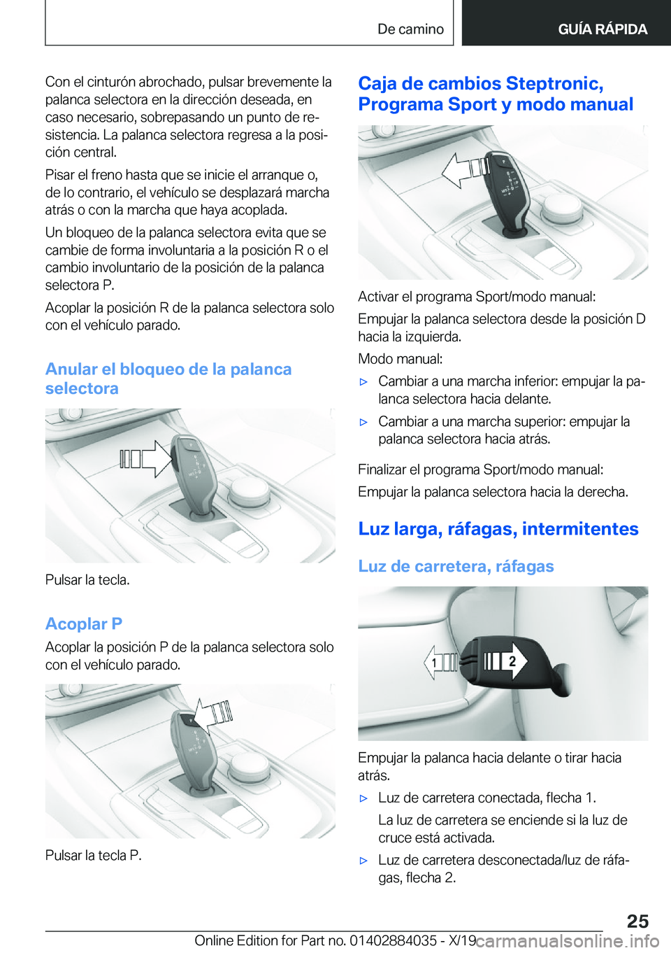 BMW 7 SERIES 2020  Manuales de Empleo (in Spanish) �C�o�n��e�l��c�i�n�t�u�r�