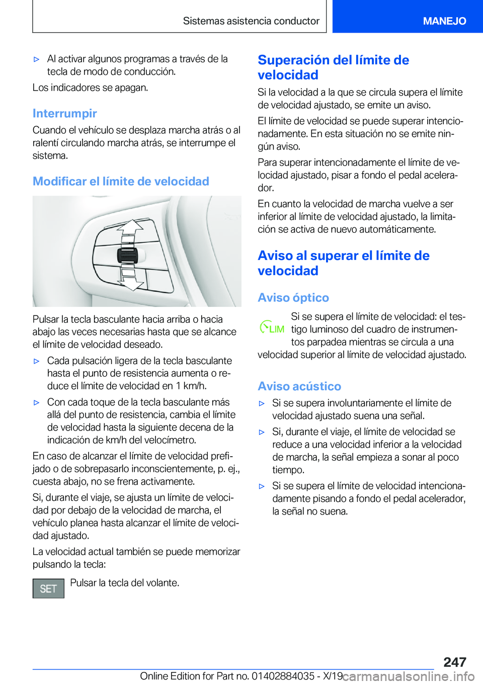 BMW 7 SERIES 2020  Manuales de Empleo (in Spanish) x�A�l��a�c�t�i�v�a�r��a�l�g�u�n�o�s��p�r�o�g�r�a�m�a�s��a��t�r�a�v�