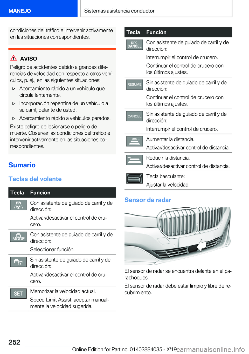 BMW 7 SERIES 2020  Manuales de Empleo (in Spanish) �c�o�n�d�i�c�i�o�n�e�s��d�e�l��t�r�