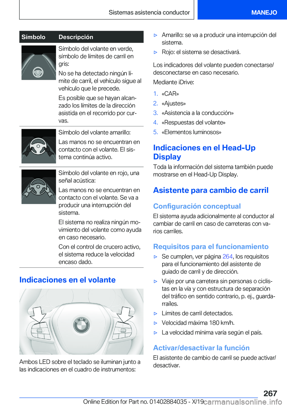 BMW 7 SERIES 2020  Manuales de Empleo (in Spanish) �S�