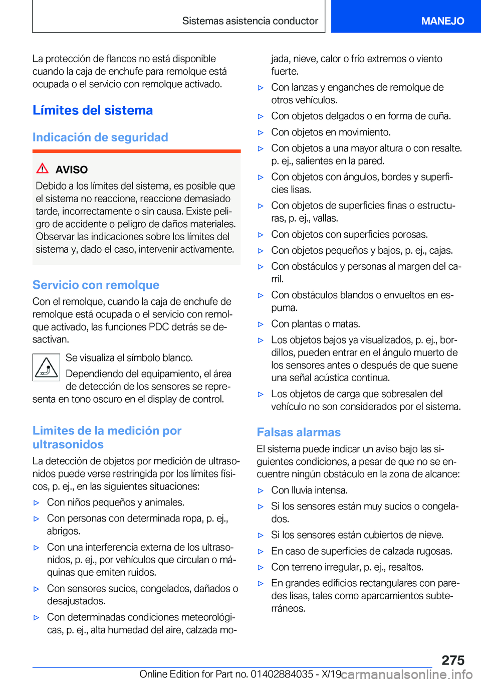 BMW 7 SERIES 2020  Manuales de Empleo (in Spanish) �L�a��p�r�o�t�e�c�c�i�