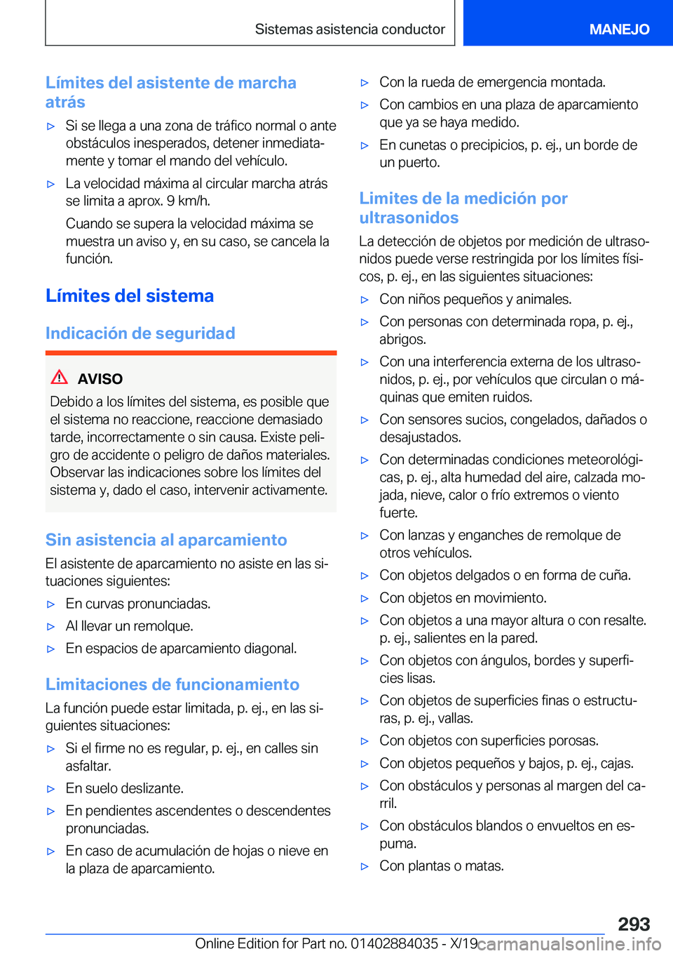 BMW 7 SERIES 2020  Manuales de Empleo (in Spanish) �L�