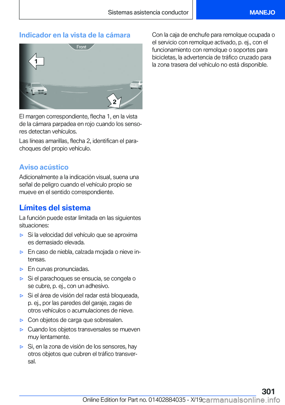 BMW 7 SERIES 2020  Manuales de Empleo (in Spanish) �I�n�d�i�c�a�d�o�r��e�n��l�a��v�i�s�t�a��d�e��l�a��c�