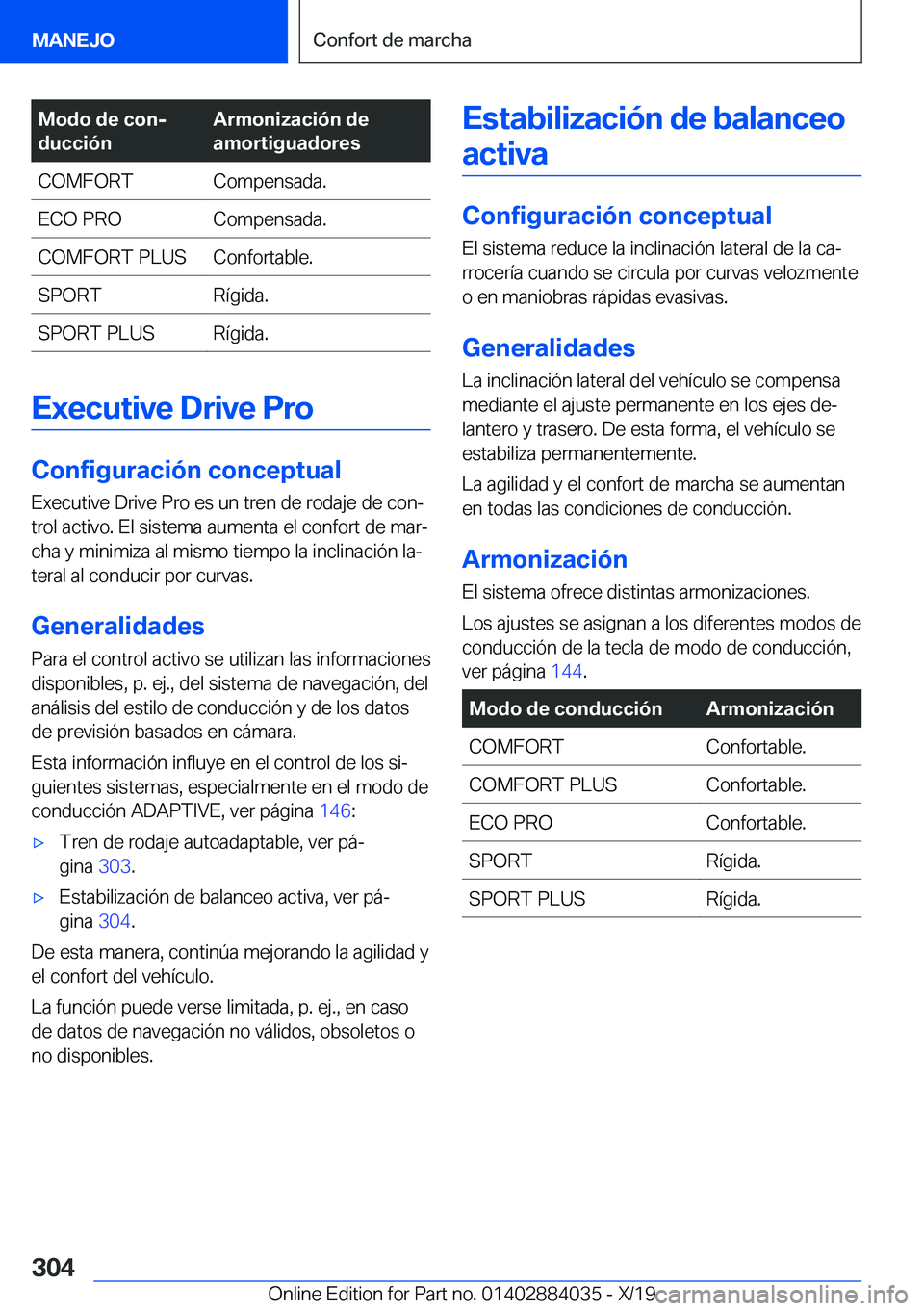 BMW 7 SERIES 2020  Manuales de Empleo (in Spanish) �M�o�d�o��d�e��c�o�nj
�d�u�c�c�i�