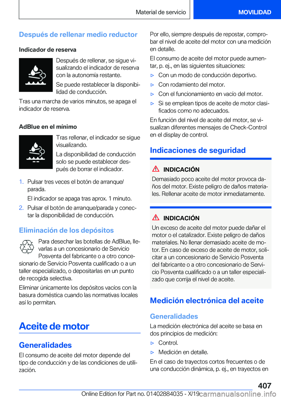BMW 7 SERIES 2020  Manuales de Empleo (in Spanish) �D�e�s�p�u�