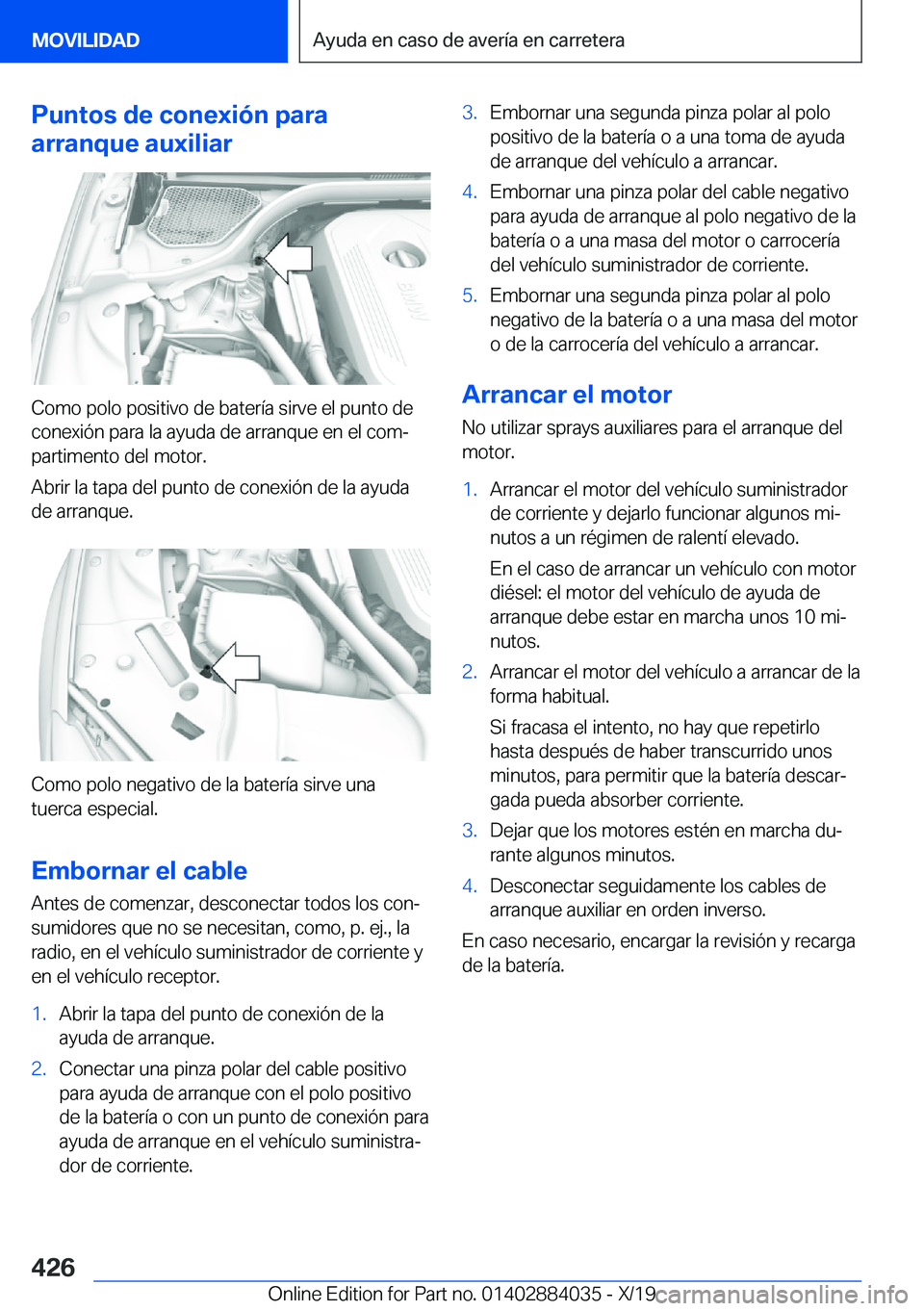 BMW 7 SERIES 2020  Manuales de Empleo (in Spanish) �P�u�n�t�o�s��d�e��c�o�n�e�x�i�