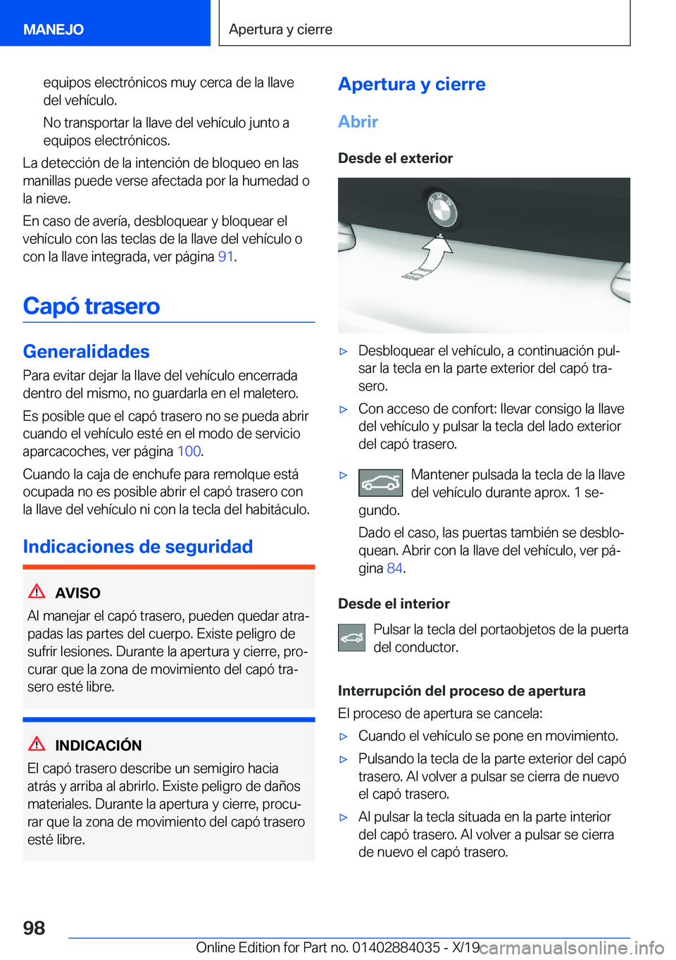 BMW 7 SERIES 2020  Manuales de Empleo (in Spanish) �e�q�u�i�p�o�s��e�l�e�c�t�r�