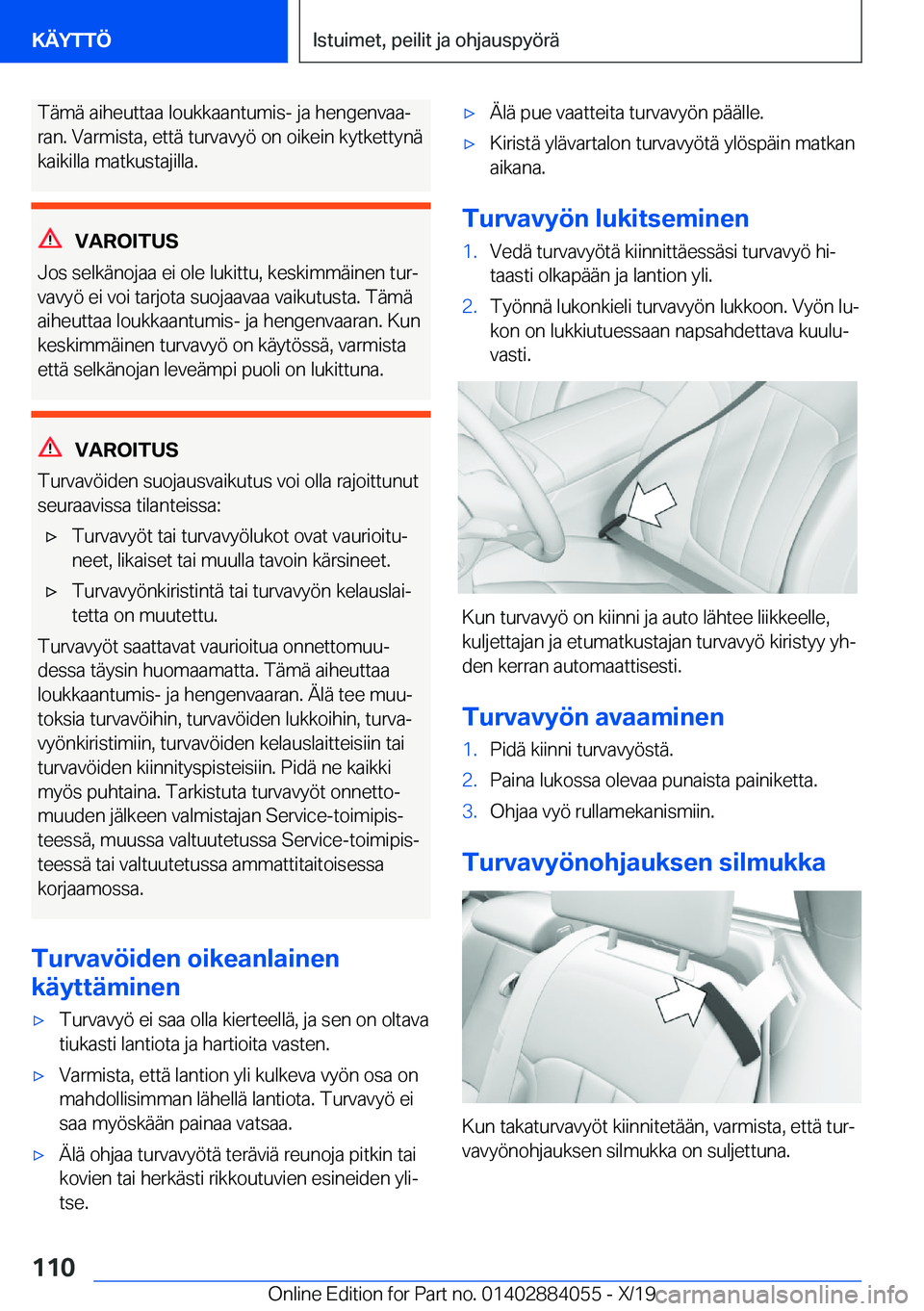 BMW 7 SERIES 2020  Omistajan Käsikirja (in Finnish) �T�