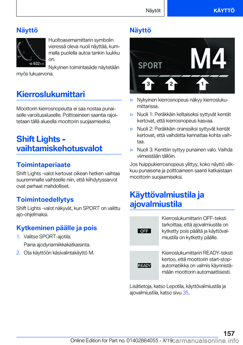 BMW 7 SERIES 2020  Omistajan Käsikirja (in Finnish) �N�