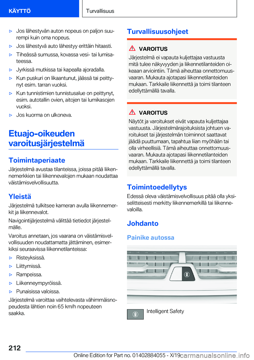 BMW 7 SERIES 2020  Omistajan Käsikirja (in Finnish) 'x�J�o�s��l�
