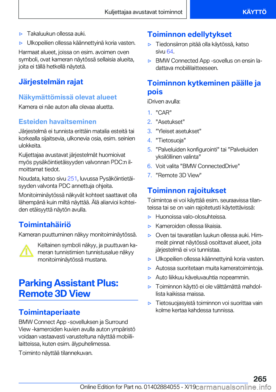 BMW 7 SERIES 2020  Omistajan Käsikirja (in Finnish) 'x�T�a�k�a�l�u�u�k�u�n��o�l�l�e�s�s�a��a�u�k�i�.'x�U�l�k�o�p�e�i�l�i�e�n��o�l�l�e�s�s�a��k�