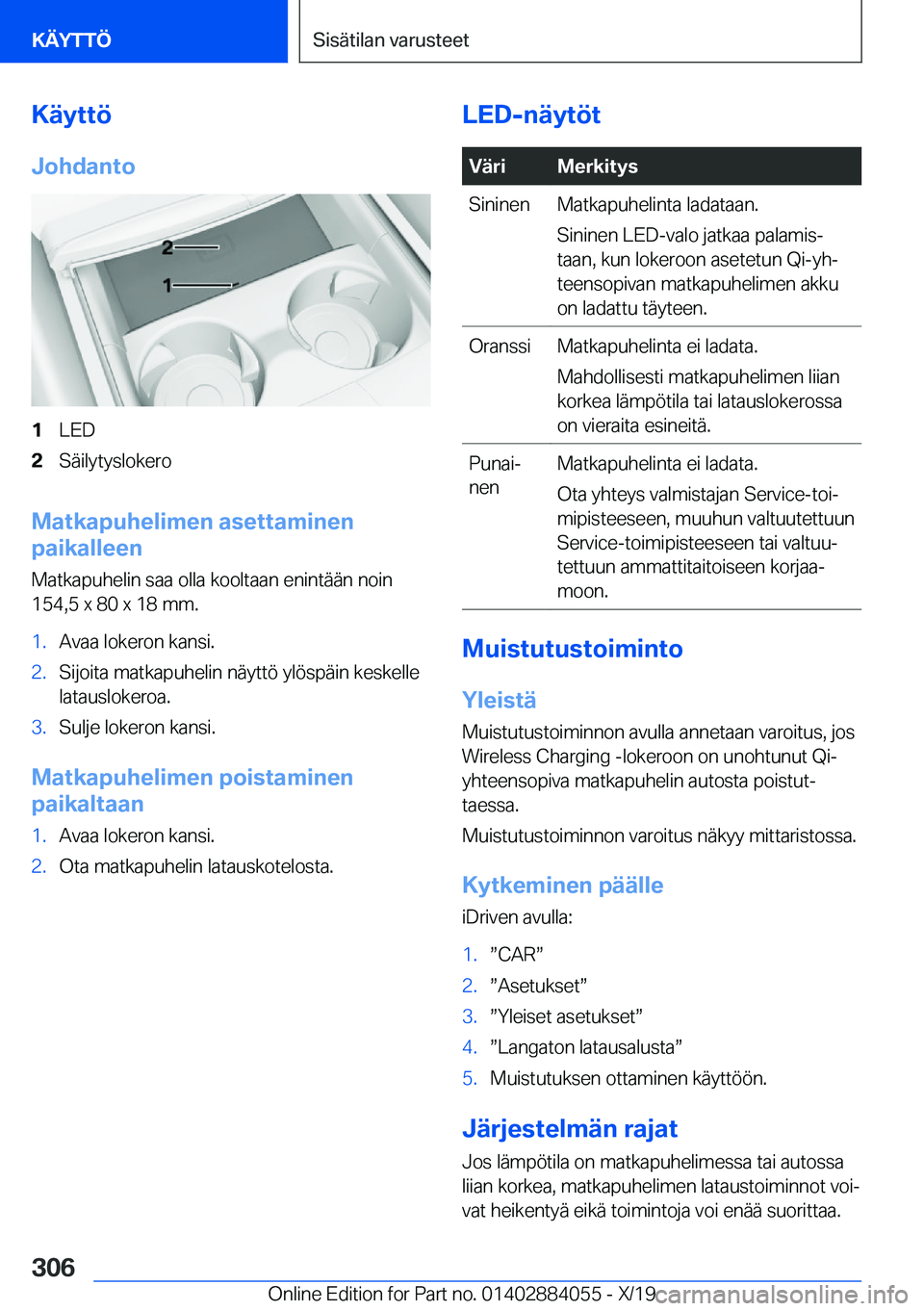 BMW 7 SERIES 2020  Omistajan Käsikirja (in Finnish) �K�