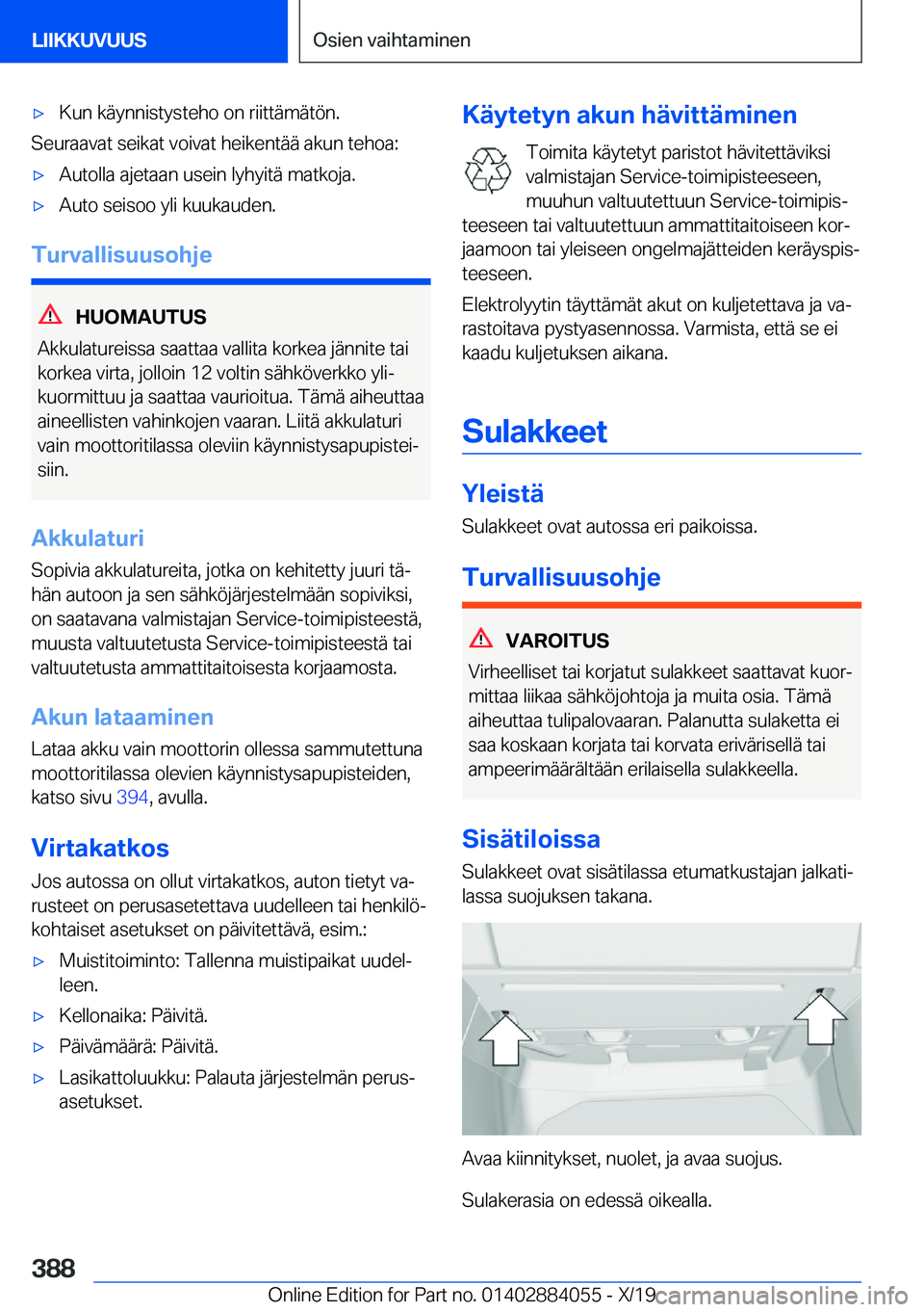 BMW 7 SERIES 2020  Omistajan Käsikirja (in Finnish) 'x�K�u�n��k�