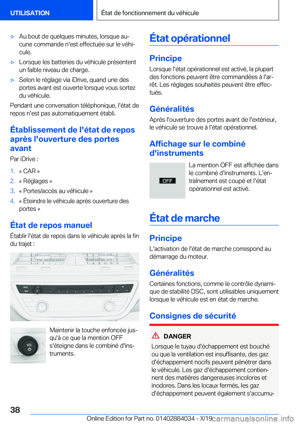 BMW 7 SERIES 2020  Notices Demploi (in French) 'x�A�u��b�o�u�t��d�e��q�u�e�l�q�u�e�s��m�i�n�u�t�e�s�,��l�o�r�s�q�u�e��a�uj�c�u�n�e��c�o�m�m�a�n�d�e��n�'�e�s�t��e�f�f�e�c�t�u�é�e��s�u�r��l�e��v�é�h�ij�c�u�l�e�.'x�L�o�r�s