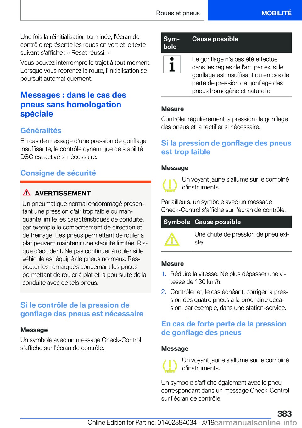 BMW 7 SERIES 2020  Notices Demploi (in French) �U�n�e��f�o�i�s��l�a��r�é�i�n�i�t�i�a�l�i�s�a�t�i�o�n��t�e�r�m�i�n�é�e�,��l�'�é�c�r�a�n��d�e
�c�o�n�t�r�