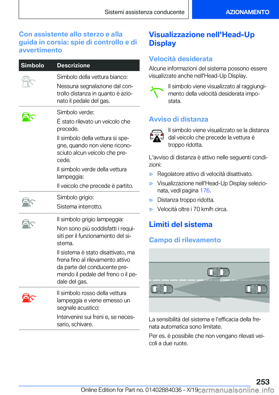 BMW 7 SERIES 2020  Libretti Di Uso E manutenzione (in Italian) �C�o�n��a�s�s�i�s�t�e�n�t�e��a�l�l�o��s�t�e�r�z�o��e��a�l�l�a
�g�u�i�d�a��i�n��c�o�r�s�i�a�:��s�p�i�e��d�i��c�o�n�t�r�o�l�l�o��e��d�i
�a�v�v�e�r�t�i�m�e�n�t�o�S�i�m�b�o�l�o�D�e�s�c�r�i�z�i