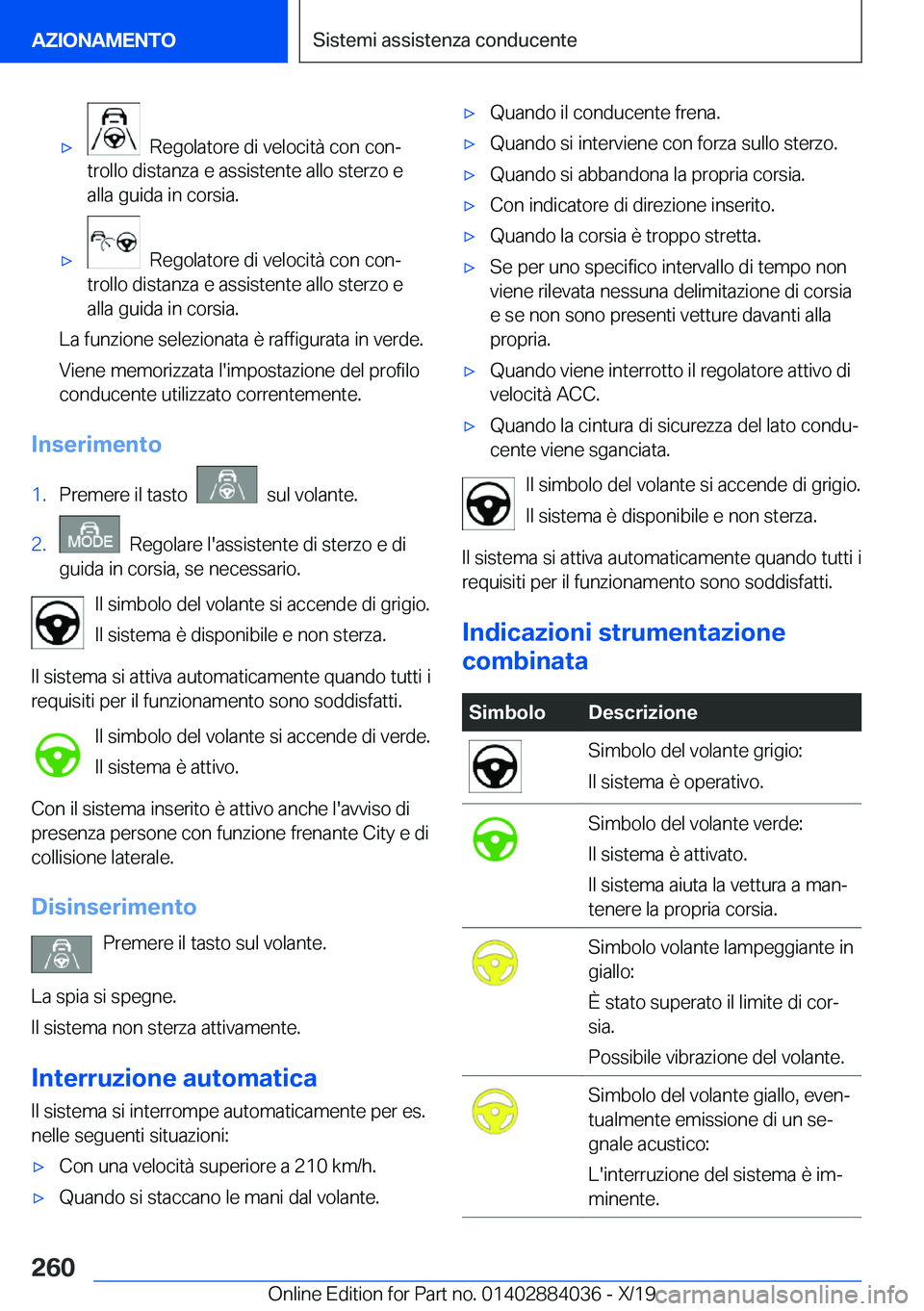 BMW 7 SERIES 2020  Libretti Di Uso E manutenzione (in Italian) 'x
���R�e�g�o�l�a�t�o�r�e��d�i��v�e�l�o�c�i�t�