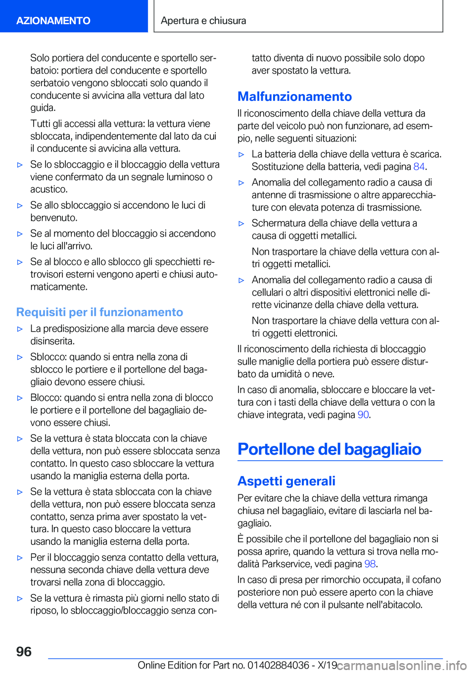 BMW 7 SERIES 2020  Libretti Di Uso E manutenzione (in Italian) �S�o�l�o��p�o�r�t�i�e�r�a��d�e�l��c�o�n�d�u�c�e�n�t�e��e��s�p�o�r�t�e�l�l�o��s�e�rj
�b�a�t�o�i�o�:��p�o�r�t�i�e�r�a��d�e�l��c�o�n�d�u�c�e�n�t�e��e��s�p�o�r�t�e�l�l�o
�s�e�r�b�a�t�o�i�o��v