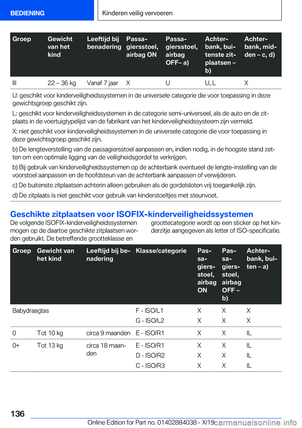 BMW 7 SERIES 2020  Instructieboekjes (in Dutch) �G�r�o�e�p�G�e�w�i�c�h�t
�v�a�n��h�e�t
�k�i�n�d�L�e�e�f�t�i�j�d��b�i�j
�b�e�n�a�d�e�r�i�n�g�P�a�s�s�aj
�g�i�e�r�s�s�t�o�e�l�,
�a�i�r�b�a�g��O�N�P�a�s�s�aj
�g�i�e�r�s�s�t�o�e�l�,
�a�i�r�b�a�g
�O�F