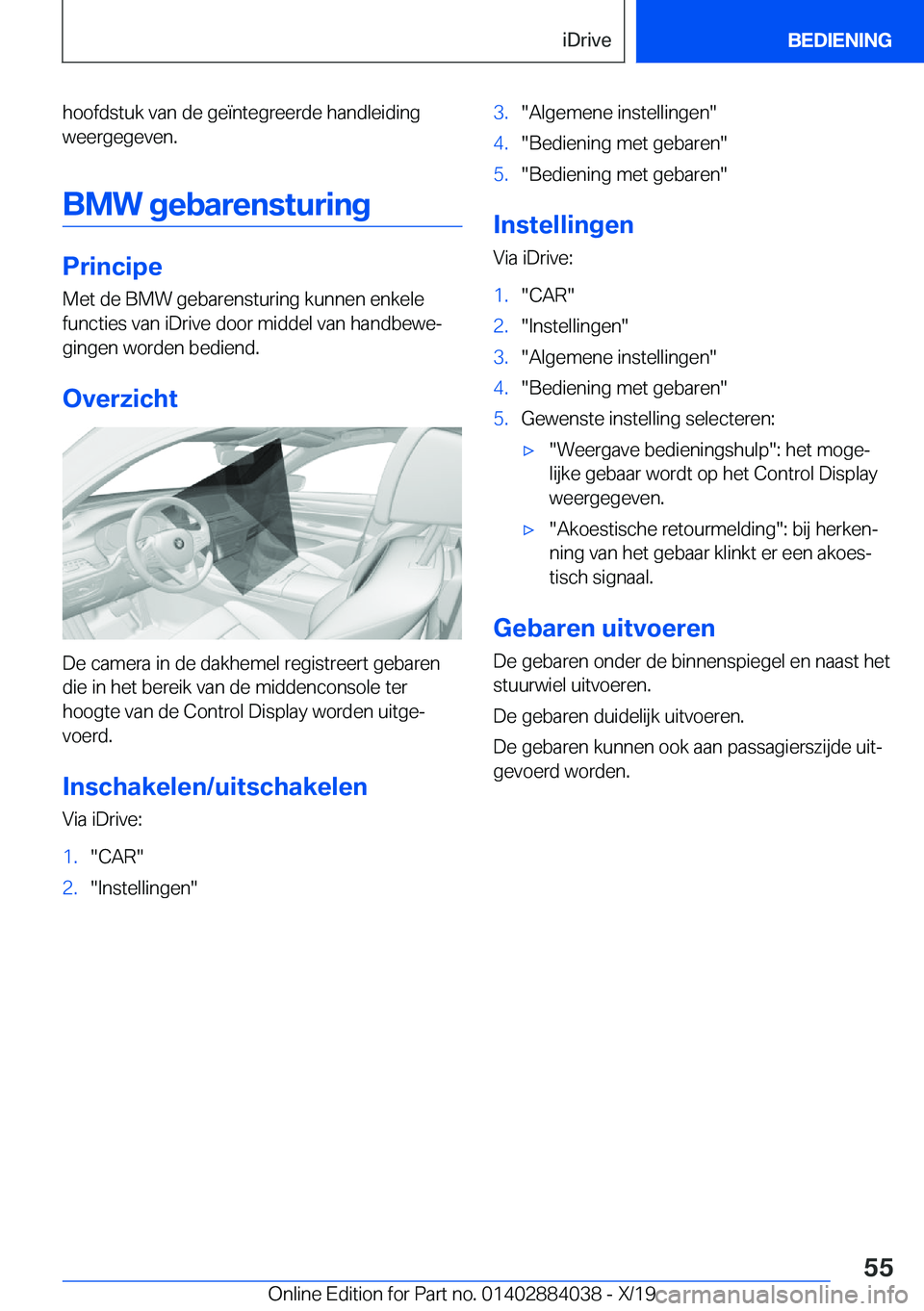BMW 7 SERIES 2020  Instructieboekjes (in Dutch) �h�o�o�f�d�s�t�u�k��v�a�n��d�e��g�e�