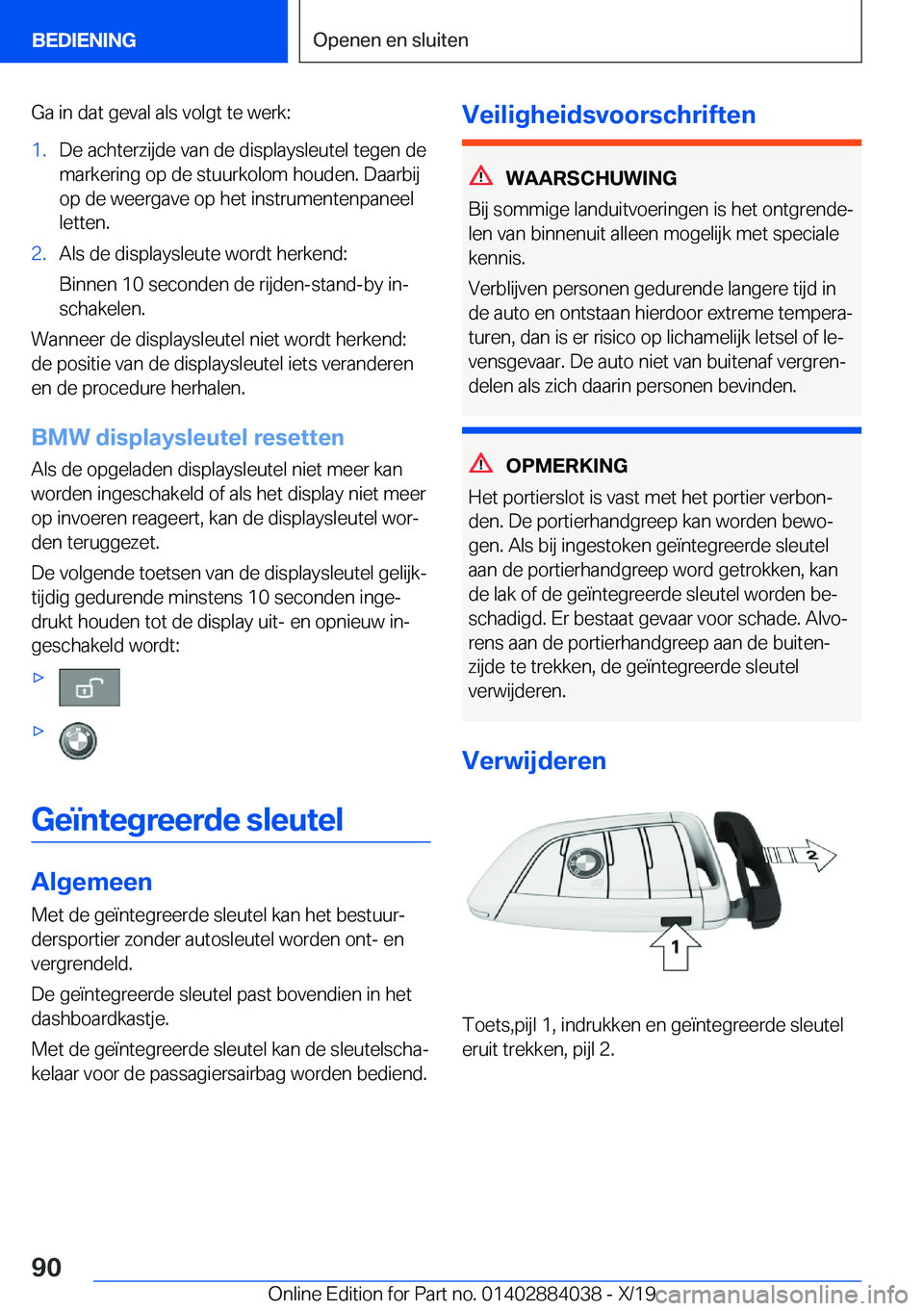 BMW 7 SERIES 2020  Instructieboekjes (in Dutch) �G�a��i�n��d�a�t��g�e�v�a�l��a�l�s��v�o�l�g�t��t�e��w�e�r�k�:�1�.�D�e��a�c�h�t�e�r�z�i�j�d�e��v�a�n��d�e��d�i�s�p�l�a�y�s�l�e�u�t�e�l��t�e�g�e�n��d�e
�m�a�r�k�e�r�i�n�g��o�p��d�e��s�t�