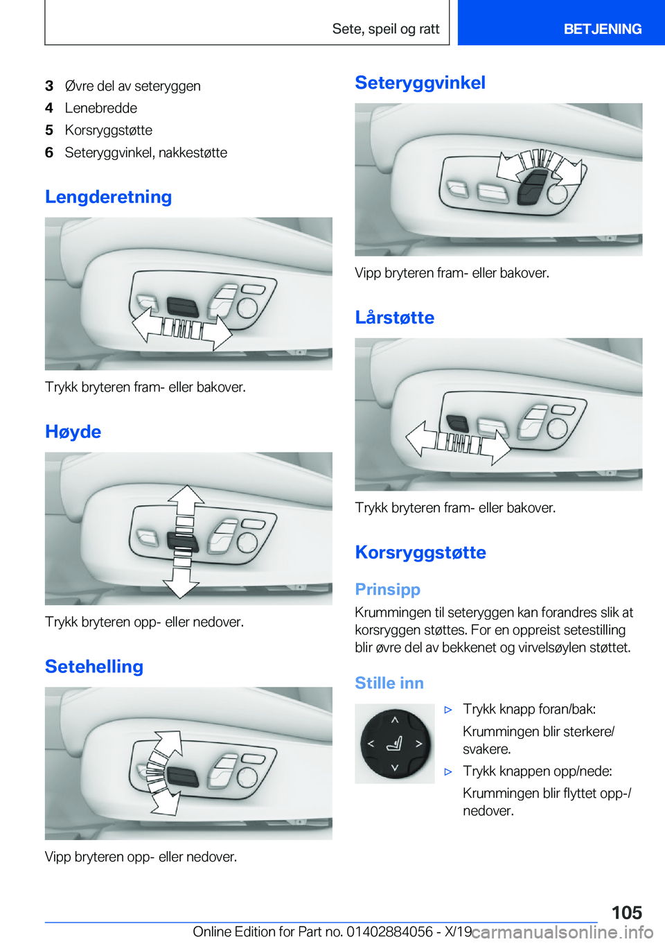 BMW 7 SERIES 2020  InstruksjonsbØker (in Norwegian) �3�