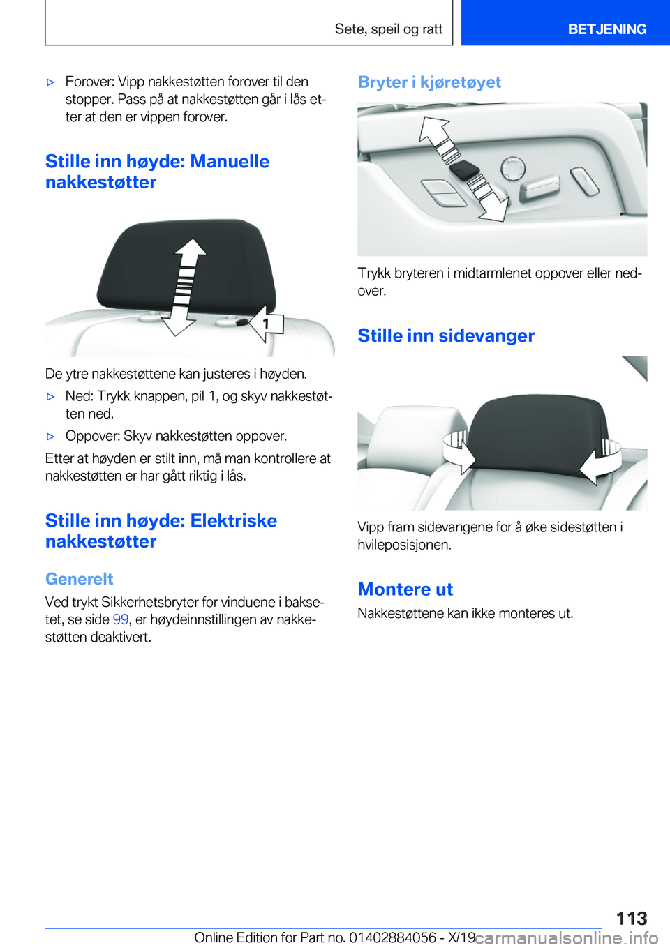 BMW 7 SERIES 2020  InstruksjonsbØker (in Norwegian) 'x�F�o�r�o�v�e�r�:��V�i�p�p��n�a�k�k�e�s�t�