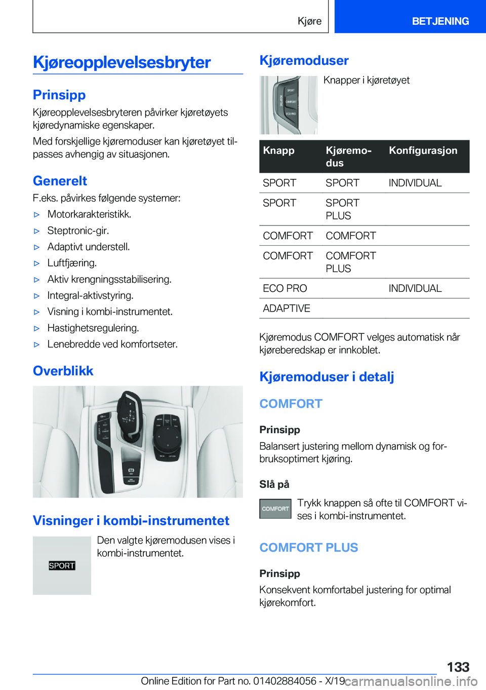 BMW 7 SERIES 2020  InstruksjonsbØker (in Norwegian) �K�j�