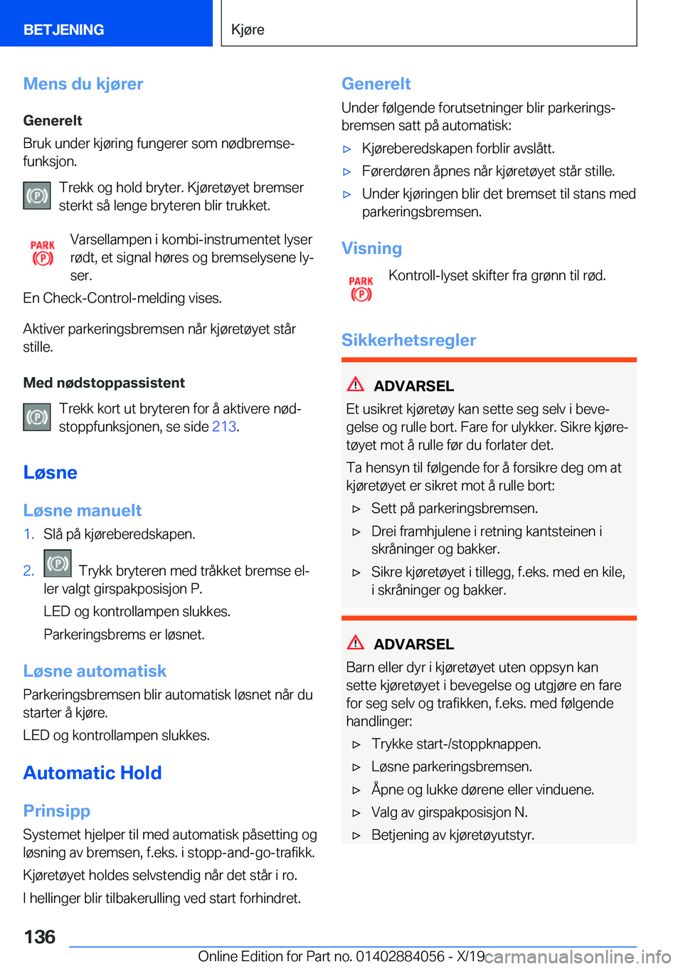 BMW 7 SERIES 2020  InstruksjonsbØker (in Norwegian) �M�e�n�s��d�u��k�j�